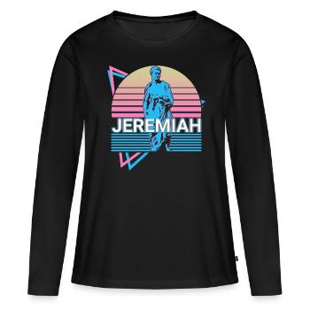 Jeremiah Hebrew prophet weeping prophet jüdi - Women's Premium Organic Long Sleeve Shirt - black - Front - Julia (174cm)