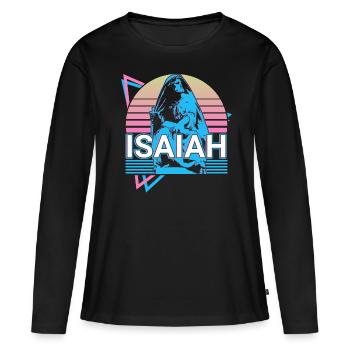 Isaïe Israélite Prophète Juif Juif - T-shirt manches longues Premium bio Femme - noir - Devant - Julia (174cm)