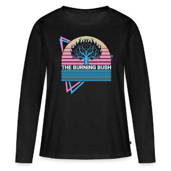L’exode de Burning Thorn Bush Chrétien chrétien - T-shirt manches longues Premium bio Femme - noir - Devant - Julia (174cm)