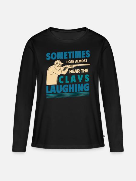 Fallenschießen, Lehm - Frauen Premium Bio Langarmshirt - Schwarz