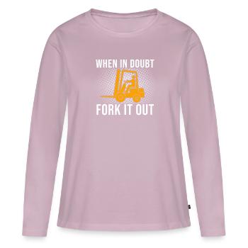 Forklift Driver Forklift Driver Warehouse - Women's Premium Organic Long Sleeve Shirt - dusky pink - Front - Julia (174cm)