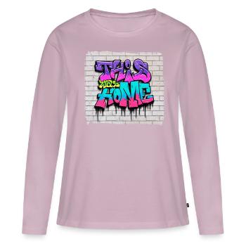 Zombiecore Aesthetic - Women's Premium Organic Long Sleeve Shirt - dusky pink - Front - Julia (174cm)