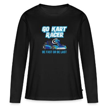 Go-Kart Go Kart Drive Go-Kart Racing - Women's Premium Organic Long Sleeve Shirt - black - Front - Julia (174cm)