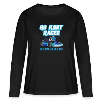Go-Kart Go Karting Go-Karting Go-Kart Racing - Women's Premium Organic Long Sleeve Shirt - black - Front - Julia (174cm)