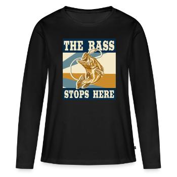 Fish coil saltwater fishing Fishermen - Women's Premium Organic Long Sleeve Shirt - black - Front - Julia (174cm)