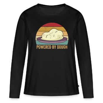 Funny bread baker - Women's Premium Organic Long Sleeve Shirt - black - Front - Julia (174cm)