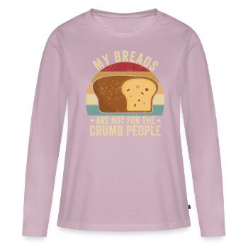 Funny bread baker - Women's Premium Organic Long Sleeve Shirt - dusky pink - Front - Julia (174cm)