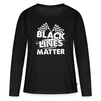 Drag Race Motorsport Burnout Dragster - T-shirt manches longues Premium bio Femme - noir - Devant - Julia (174cm)