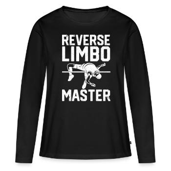 Lustiger Stabhochsprung Stabhochsprung Stabhochspr - Frauen Premium Bio Langarmshirt - Schwarz - Vorne - Julia (174cm)