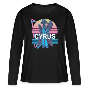 Cyrus the Elder Greek Achaemenid Empire Cyrus - Women's Premium Organic Long Sleeve Shirt - black - Front - Julia (174cm)