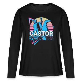 Castor Greek god Ancient Greek mythol - Women's Premium Organic Long Sleeve Shirt - black - Front - Julia (174cm)