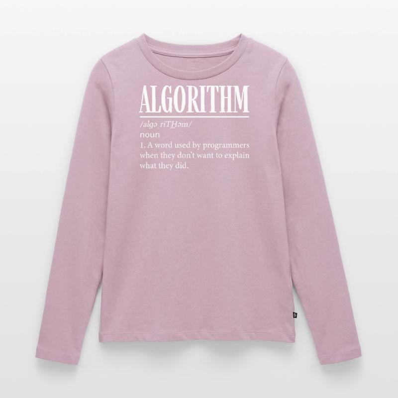Algorithm programmer, coding, encoder Women's Premium Organic Long Sleeve Shirt