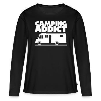 Motorhome Motorhome Camping Camper - Women's Premium Organic Long Sleeve Shirt - black - Front - Julia (174cm)