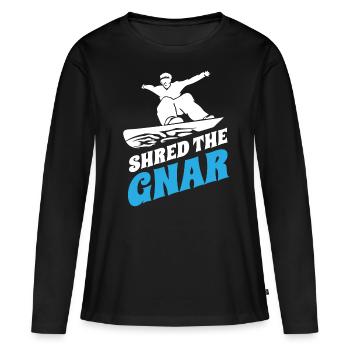 Snowboarders, snowboarders - Women's Premium Organic Long Sleeve Shirt - black - Front - Julia (174cm)