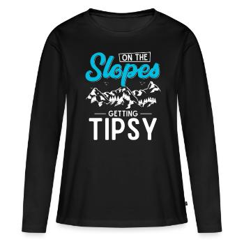Snowboarders, snowboarders - Women's Premium Organic Long Sleeve Shirt - black - Front - Julia (174cm)