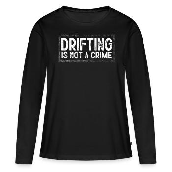 Dérives Dérivantes, Autodrift - T-shirt manches longues Premium bio Femme - noir - Devant - Julia (174cm)