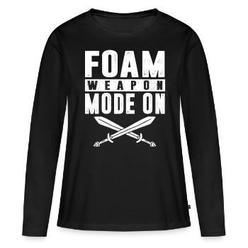Larp, Larping, Jeu de rôle - T-shirt manches longues Premium bio Femme - noir - Devant - Julia (174cm)