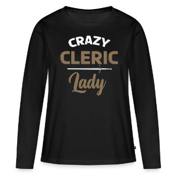 Larp, Larping, Jeu de rôle - T-shirt manches longues Premium bio Femme - noir - Devant - Julia (174cm)