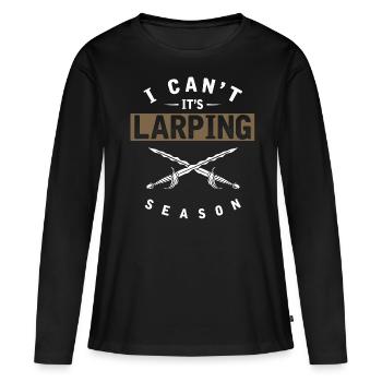Larp, Larping, Jeu de rôle - T-shirt manches longues Premium bio Femme - noir - Devant - Julia (174cm)