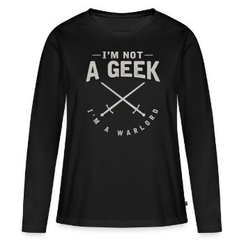 Larp, Larping, Jeu de rôle - T-shirt manches longues Premium bio Femme - noir - Devant - Julia (174cm)