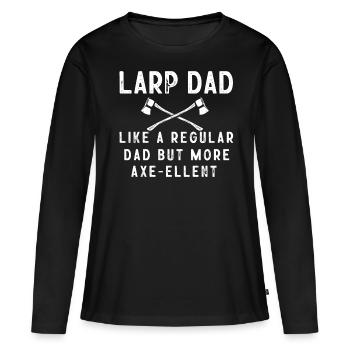 Larp, Larping, Jeu de rôle - T-shirt manches longues Premium bio Femme - noir - Devant - Julia (174cm)
