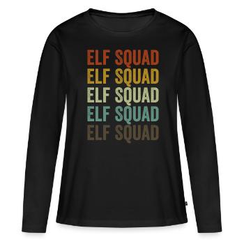 Elf Squad Elf Lovers Weihnachten Passende Elfen - Frauen Premium Bio Langarmshirt - Schwarz - Vorne - Julia (174cm)