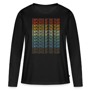 Employé de l’année Reconnaissance des employés Meilleur - T-shirt manches longues Premium bio Femme - noir - Devant - Julia (174cm)