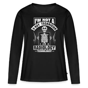 RAD -Technologie, Radiologe - Frauen Premium Bio Langarmshirt - Schwarz - Vorne - Julia (174cm)