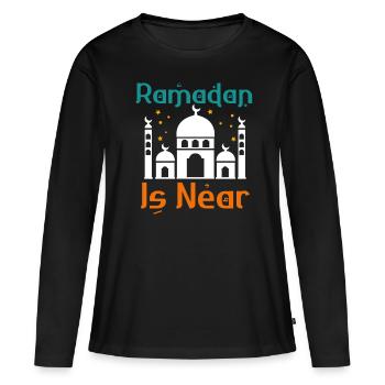 Ramadan, cadeaux du Ramadan, fêtes musulmanes - T-shirt manches longues Premium bio Femme - noir - Devant - Julia (174cm)