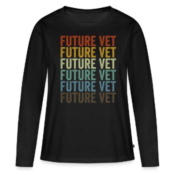 Future veterinarian Future veterinarian veterinarian - Women's Premium Organic Long Sleeve Shirt - black - Front - Julia (174cm)