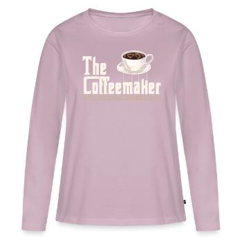 Barista, coffee machine - Women's Premium Organic Long Sleeve Shirt - dusky pink - Front - Julia (174cm)