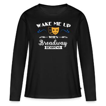 Broadway, Musical, Nerd de théâtre - T-shirt manches longues Premium bio Femme - noir - Devant - Julia (174cm)