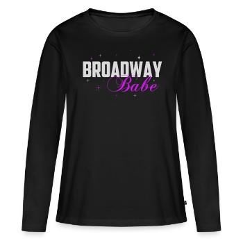 Broadway, Musical, Nerd de théâtre - T-shirt manches longues Premium bio Femme - noir - Devant - Julia (174cm)
