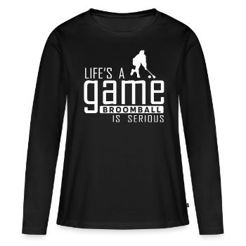 Broadway, Musical, Nerd de théâtre - T-shirt manches longues Premium bio Femme - noir - Devant - Julia (174cm)