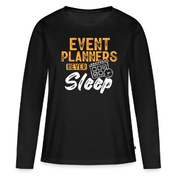 Event Planning, Event Planner - Women's Premium Organic Long Sleeve Shirt - black - Front - Julia (174cm)