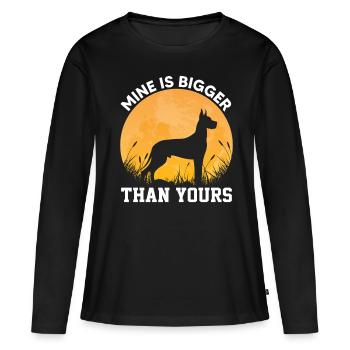 Grands Danois, Grands Danois - T-shirt manches longues Premium bio Femme - noir - Devant - Julia (174cm)