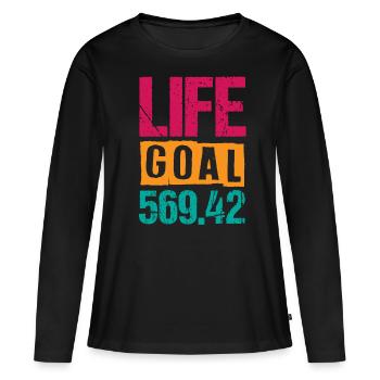 Codeur médical, programmeur - T-shirt manches longues Premium bio Femme - noir - Devant - Julia (174cm)