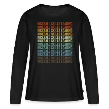 Kickball Skills Loading Kickball Players - Women's Premium Organic Long Sleeve Shirt - black - Front - Julia (174cm)