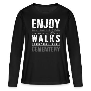 Funeral Homes, Funeral Homes - Women's Premium Organic Long Sleeve Shirt - black - Front - Julia (174cm)