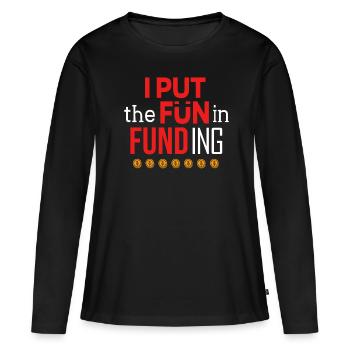 Loans, mortgages, credit assistance pilots - Women's Premium Organic Long Sleeve Shirt - black - Front - Julia (174cm)