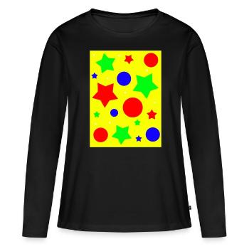 Clowncore Aesthetic Pattern - Women's Premium Organic Long Sleeve Shirt - black - Front - Julia (174cm)