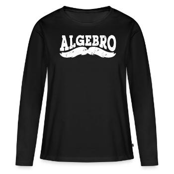 Algèbre, Analyse, Science, Mathématiques - T-shirt manches longues Premium bio Femme - noir - Devant - Julia (174cm)