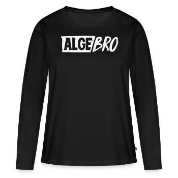 Algèbre, Analyse, Science, Mathématiques - T-shirt manches longues Premium bio Femme - noir - Devant - Julia (174cm)
