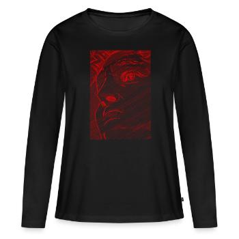 Art Academia Esthétique David Face Michelangelo - T-shirt manches longues Premium bio Femme - noir - Devant - Julia (174cm)