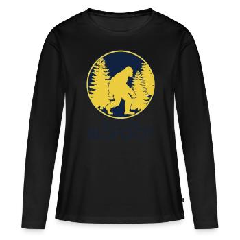 Bigfoot Sasquatch - T-shirt manches longues Premium bio Femme - noir - Devant - Julia (174cm)