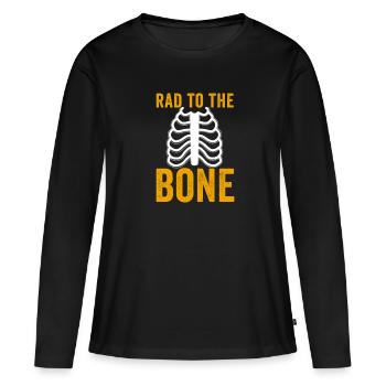 Rad Tech Radiologie Hommes Femmes Radiographe - T-shirt manches longues Premium bio Femme - noir - Devant - Julia (174cm)