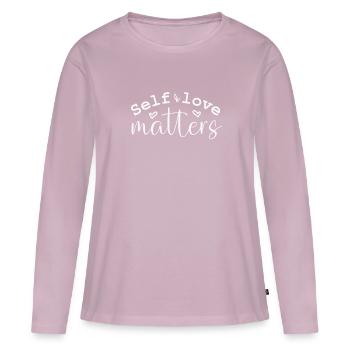 Mental Health Human Brain Illness Awareness - Women's Premium Organic Long Sleeve Shirt - dusky pink - Front - Julia (174cm)