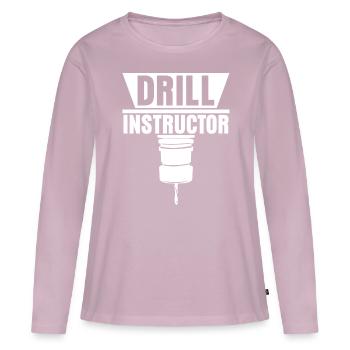 Chipper Drill Milling Cutter - Women's Premium Organic Long Sleeve Shirt - dusky pink - Front - Julia (174cm)