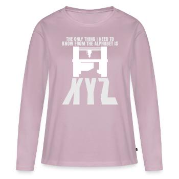 Chipper CNC milling machine - Women's Premium Organic Long Sleeve Shirt - dusky pink - Front - Julia (174cm)