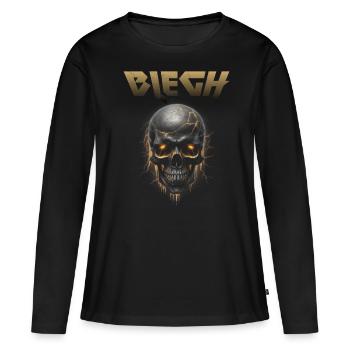 Live Laugh Blegh Heavy Metal Metalcore - T-shirt manches longues Premium bio Femme - noir - Devant - Julia (174cm)